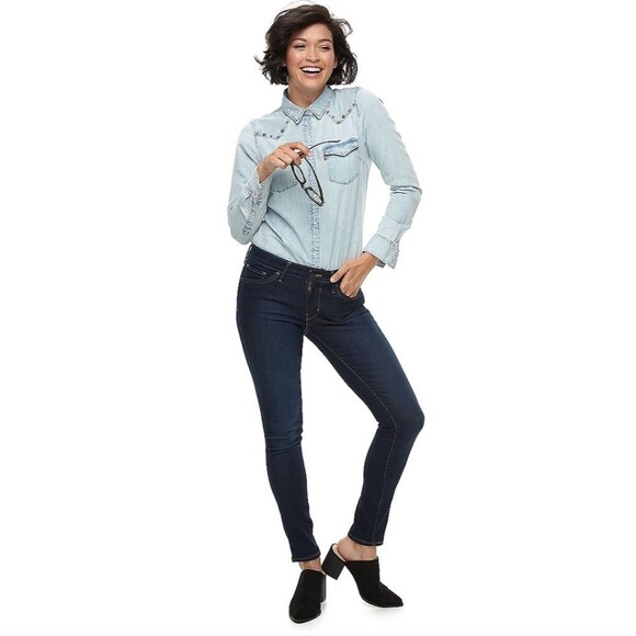 Women's Levi's 711 Skinny Jeans Size 30x 28 (10S) - Picture 5 of 11